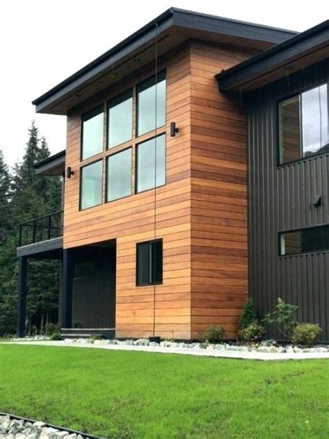 cedar siding house with metal roof|cedar lap siding metal corners.